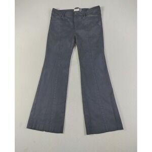 TROA New York Jeans Womens 32 Blue Newbury Flare Mid Rise Stretch Dressy Hanji